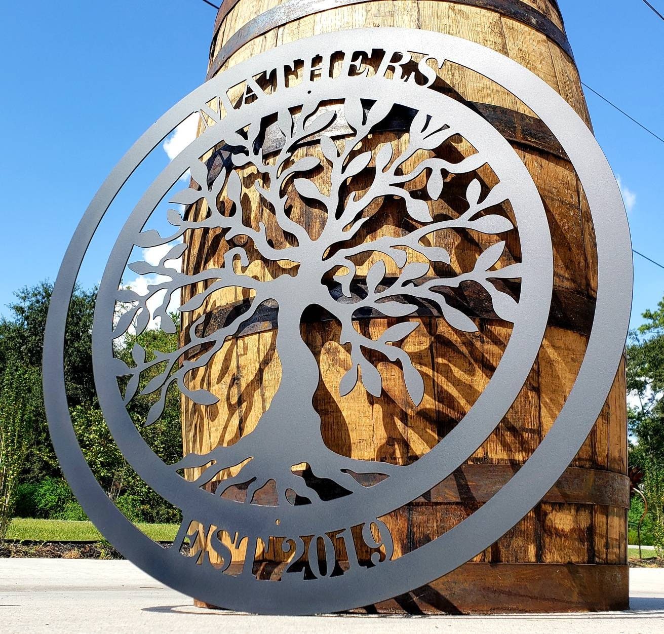 Personalized Tree of Life Metal Sign