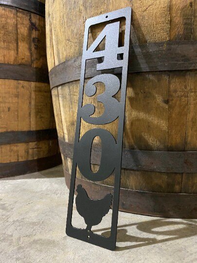 Custom Metal Address Sign with Image