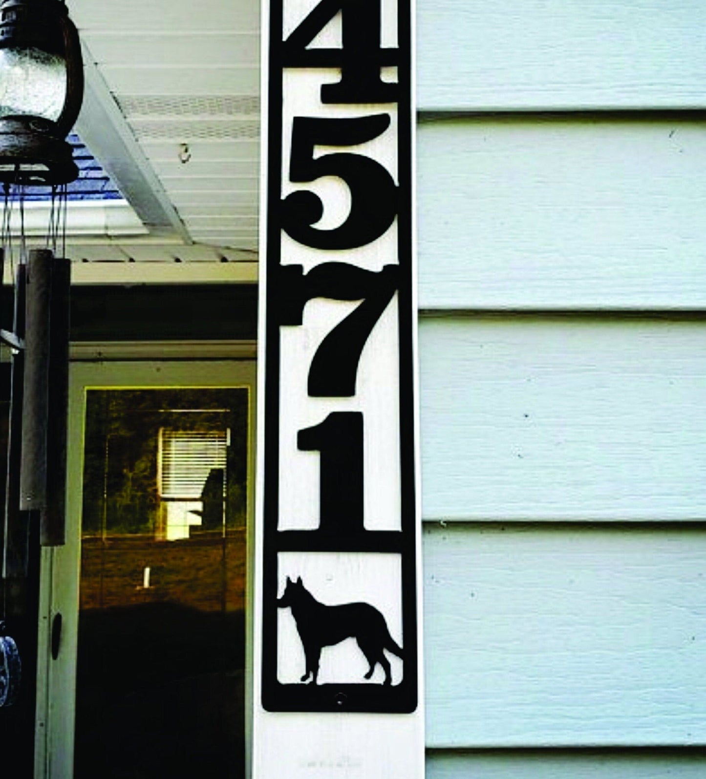 Custom Metal Address Sign with Image
