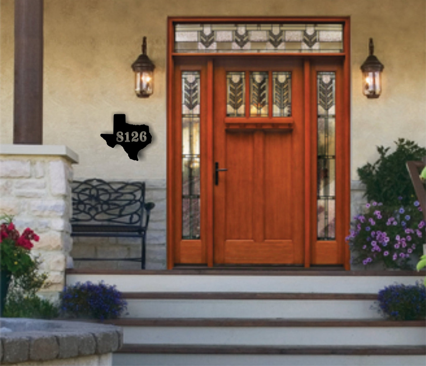 Personalized Custom Address State Metal Sign