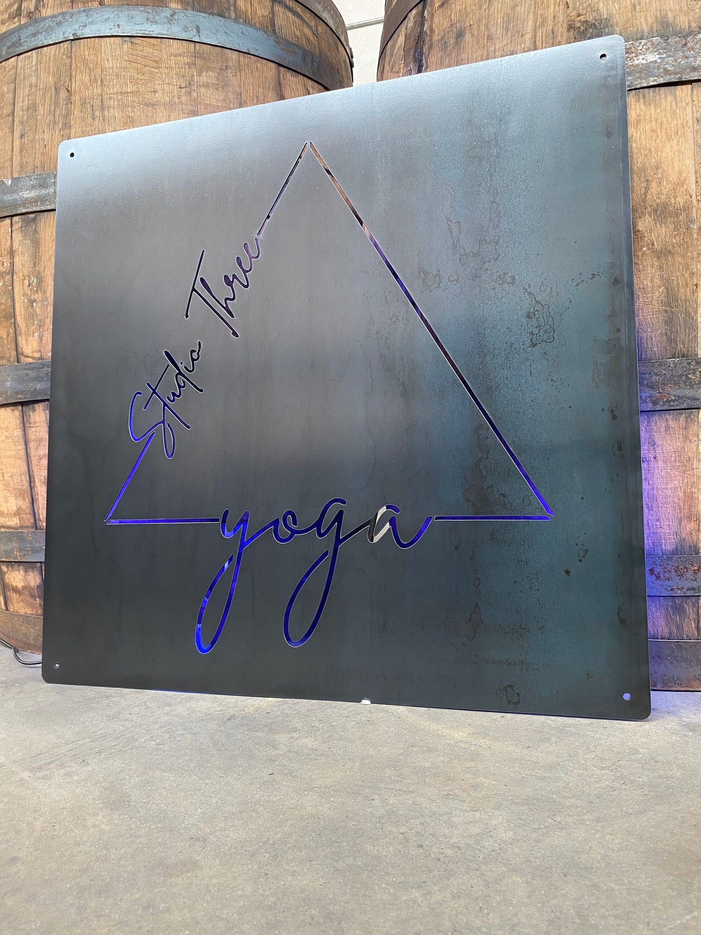 24” x 24” Metal Custom Logo Business Sign