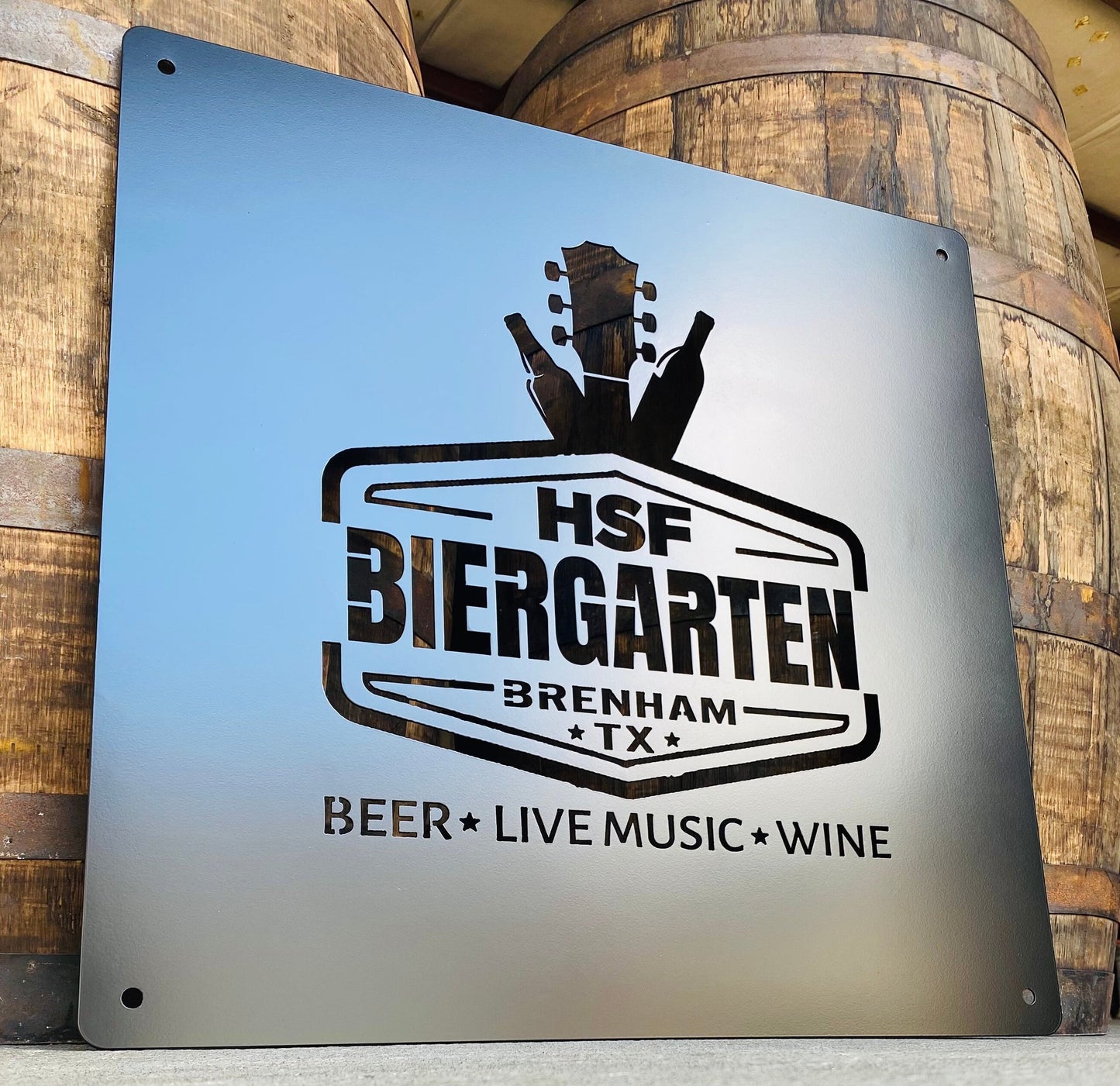 24” x 24” Metal Custom Logo Business Sign