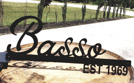 Personalized Family Name Sign