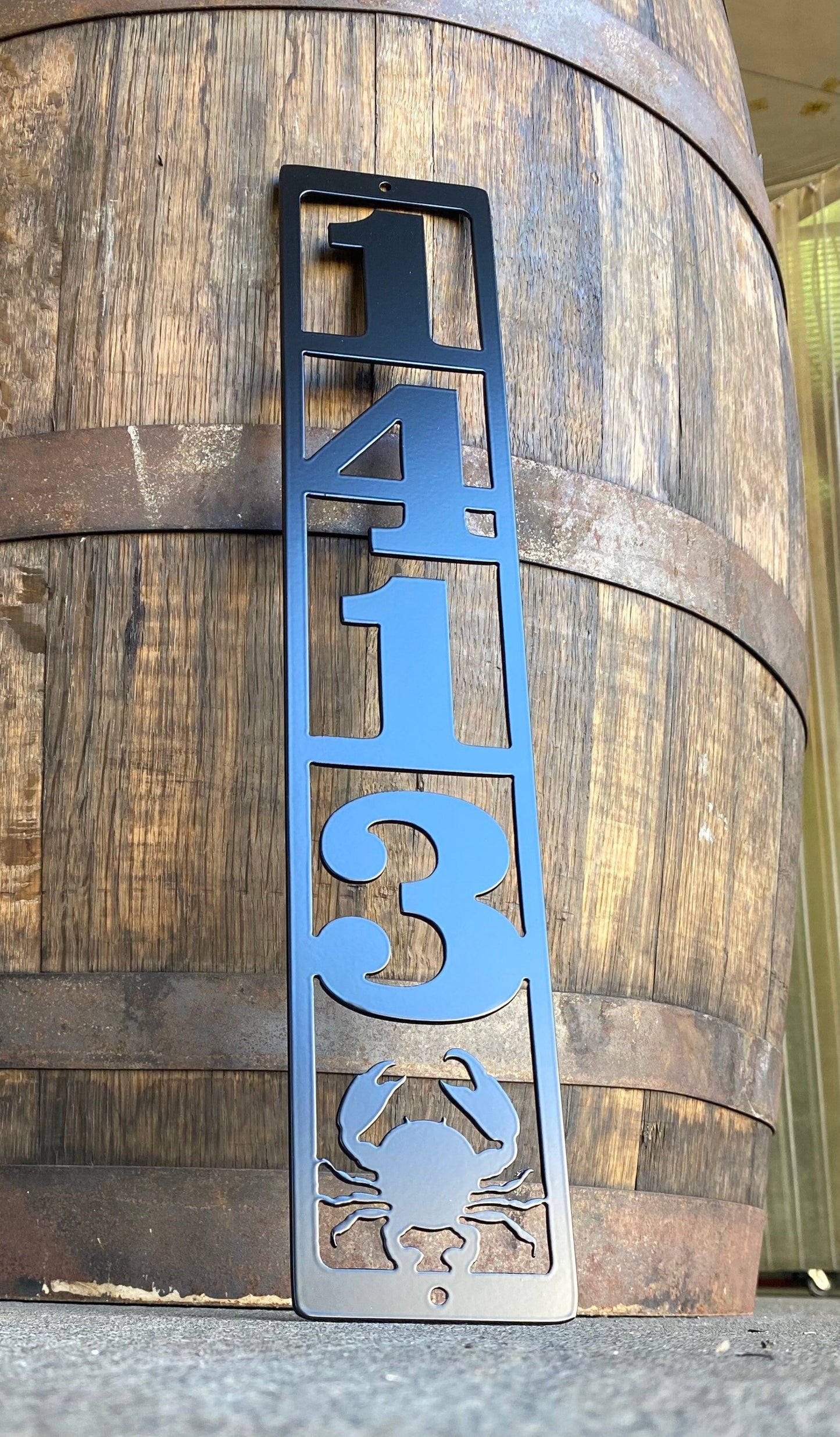 Custom Metal Address Sign with Image
