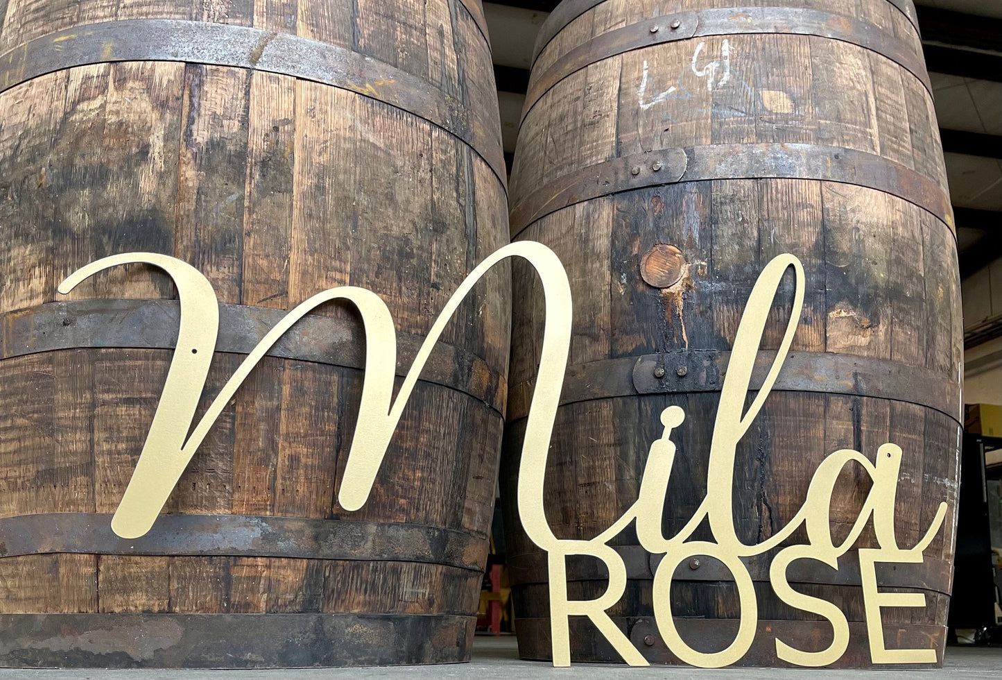 Custom Metal Nursery Name Sign