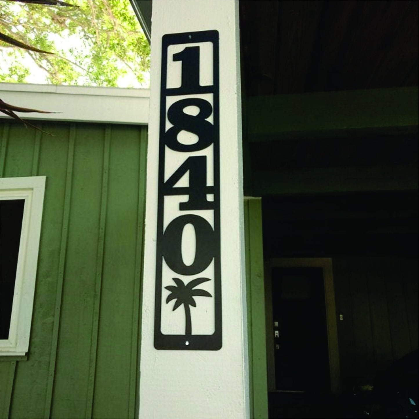 Custom Metal Address Sign with Image