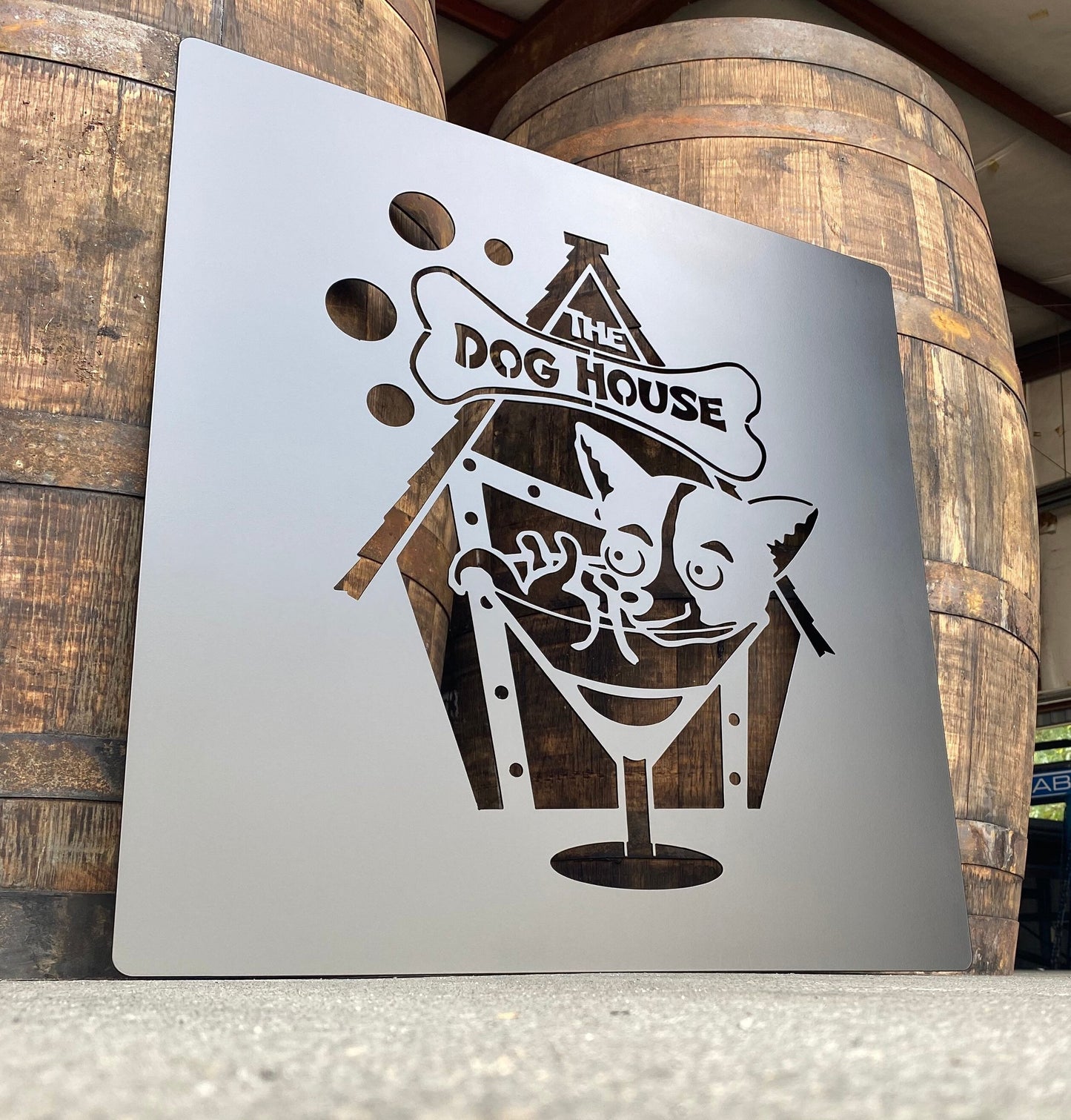 24” x 24” Metal Custom Logo Business Sign