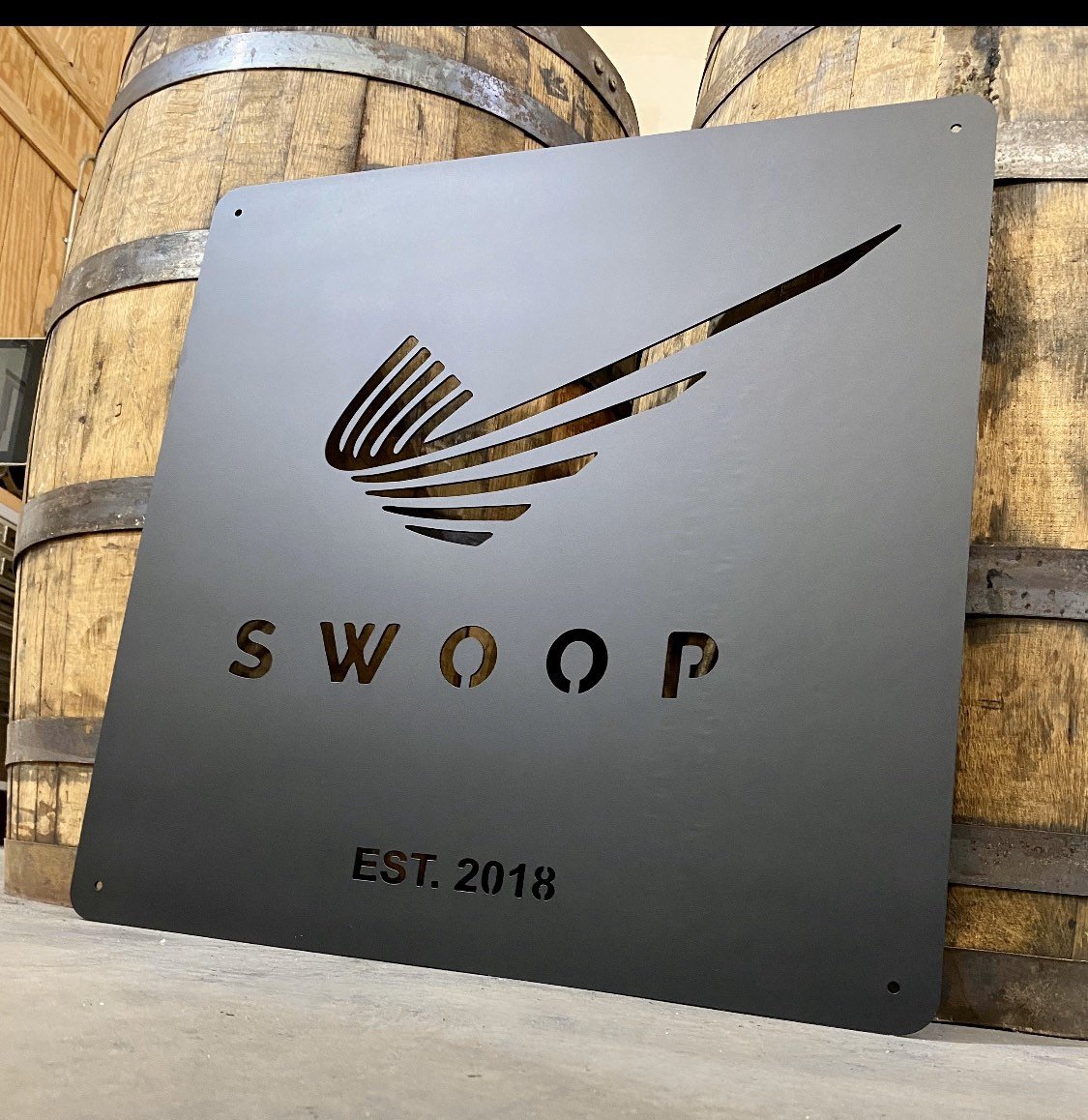 24” x 24” Metal Custom Logo Business Sign