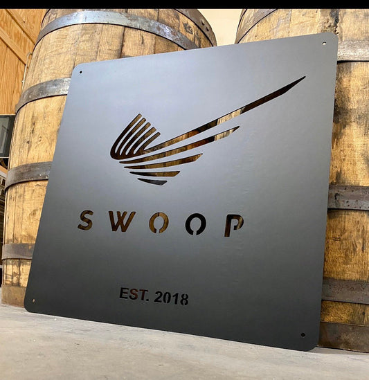 24” x 24” Metal Custom Logo Business Sign