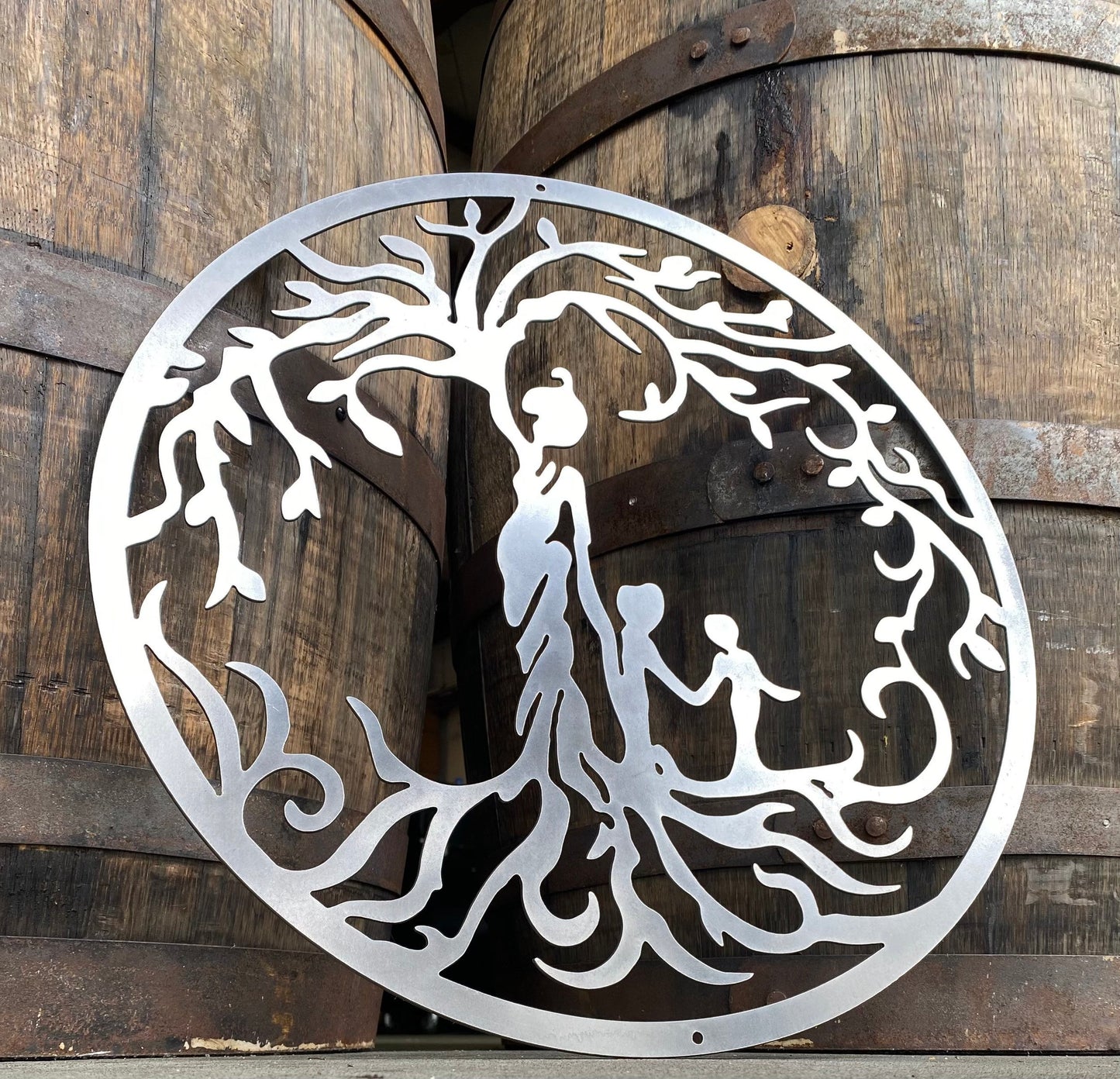 Mother and Children Tree of Life Sign