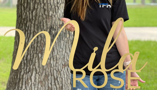 Custom Metal Nursery Name Sign