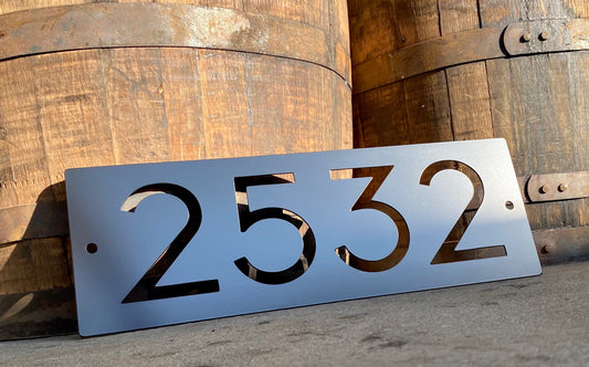 Large Custom Metal Address Sign