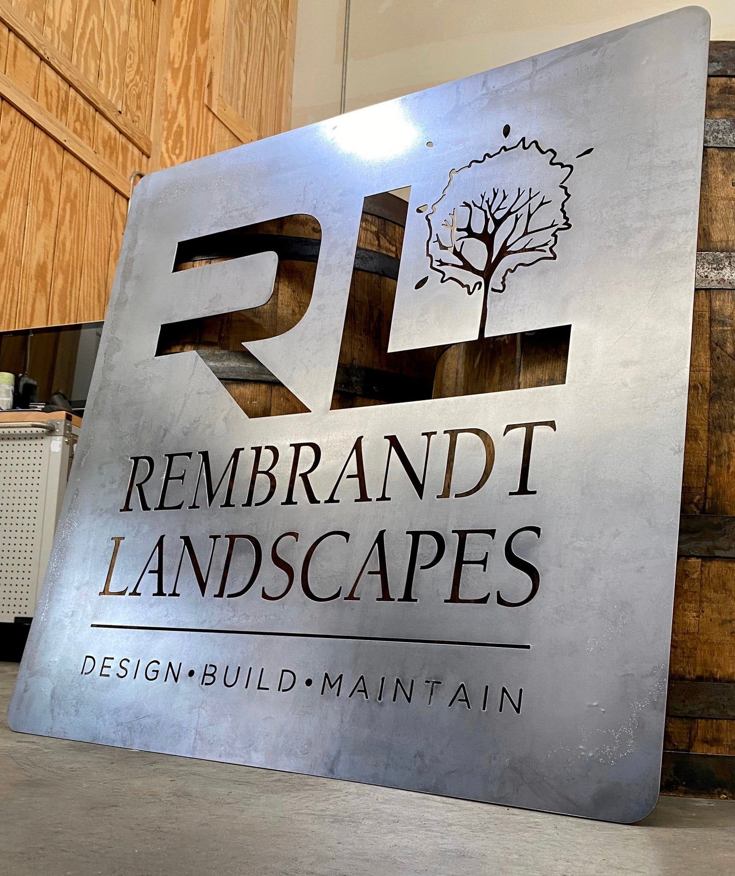 36"x36" Custom Logo Business Sign