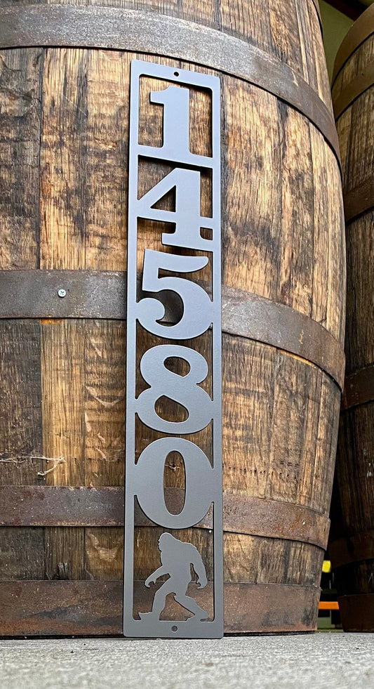 Custom Metal Address Sign with Image