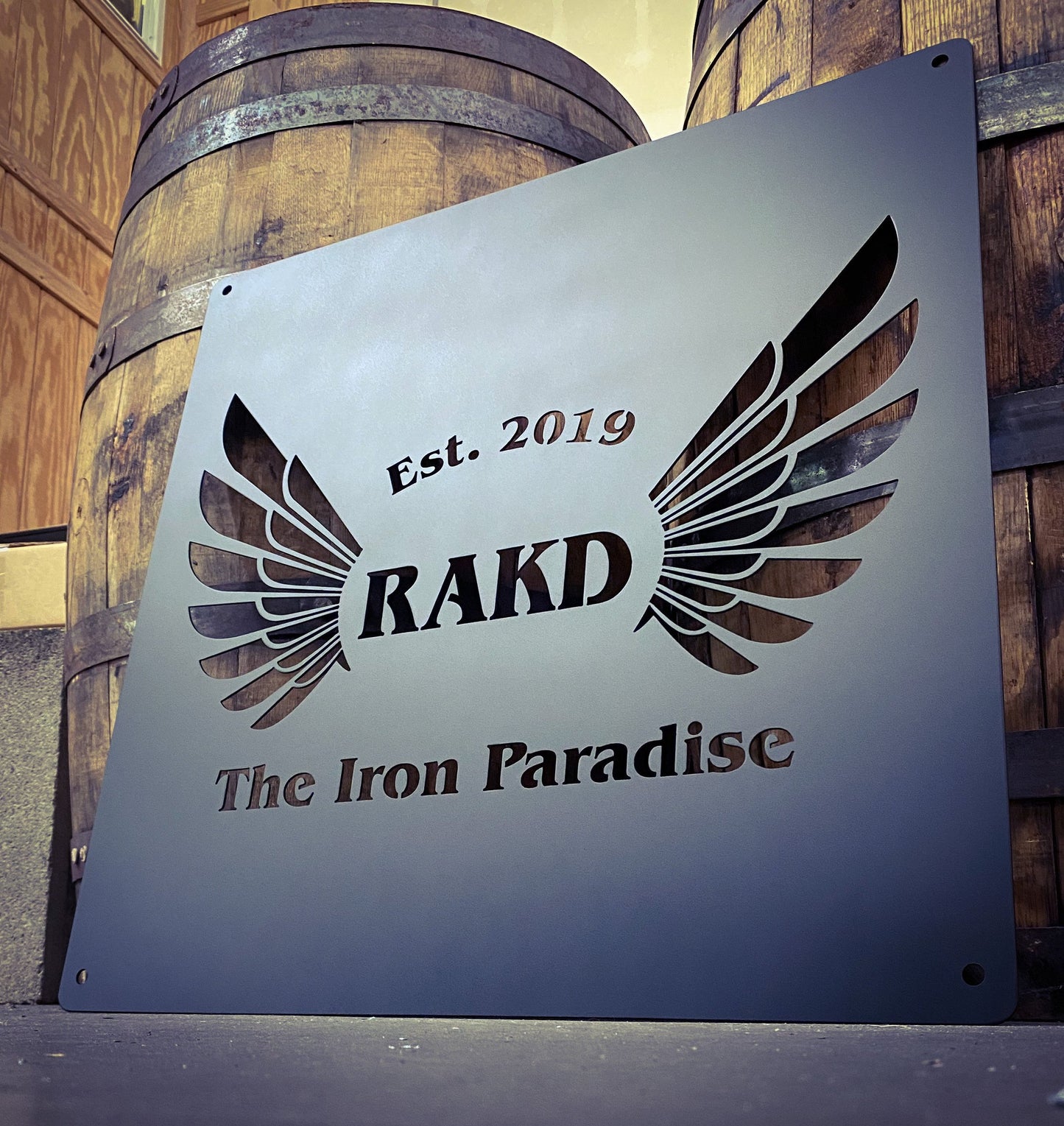 24” x 24” Metal Custom Logo Business Sign