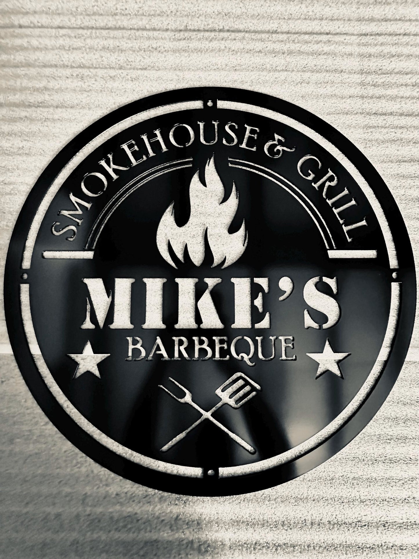 Custom BBQ Metal Wall Sign