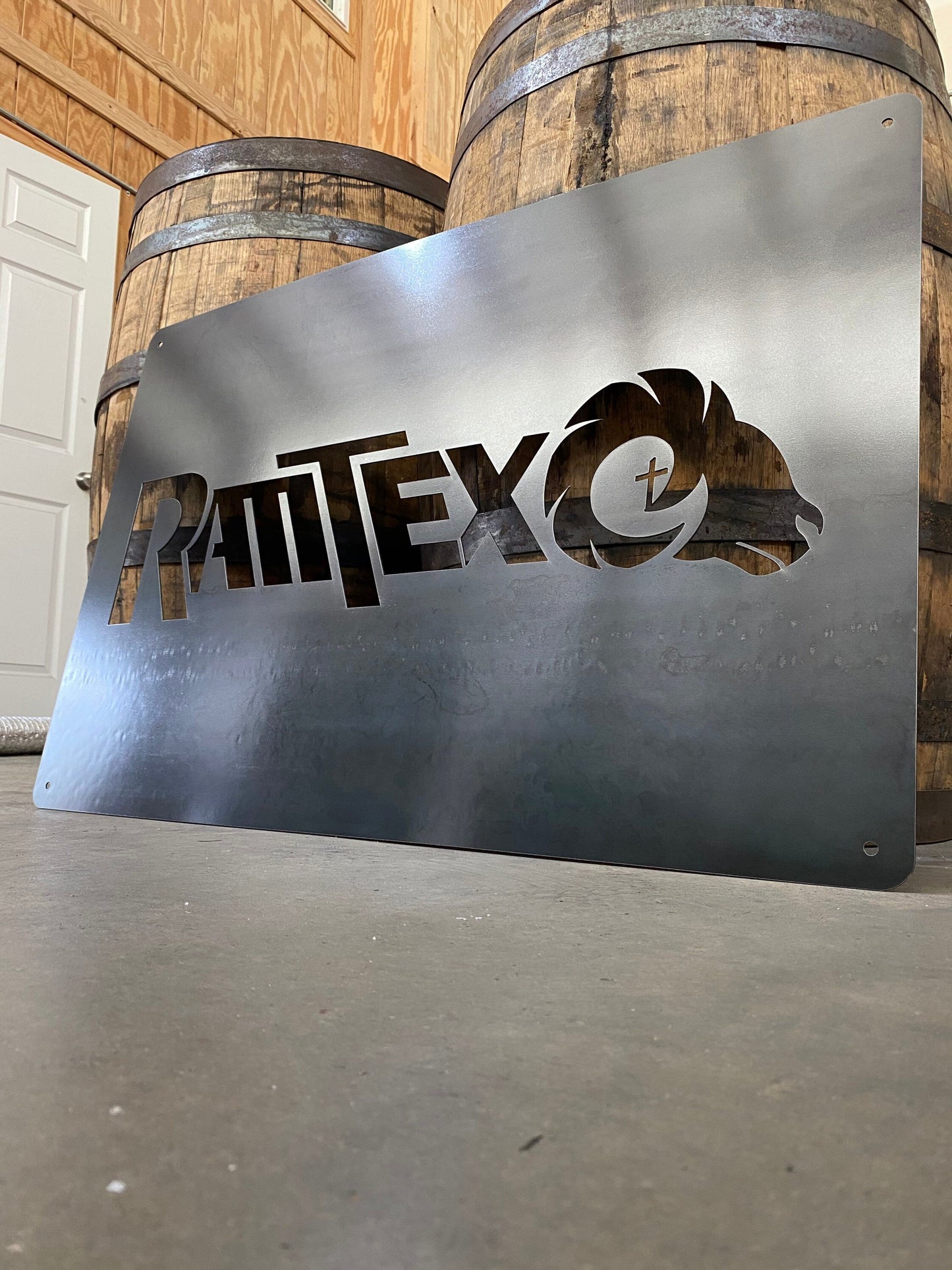 Large 30"x 46" Metal Custom Logo Business Sign