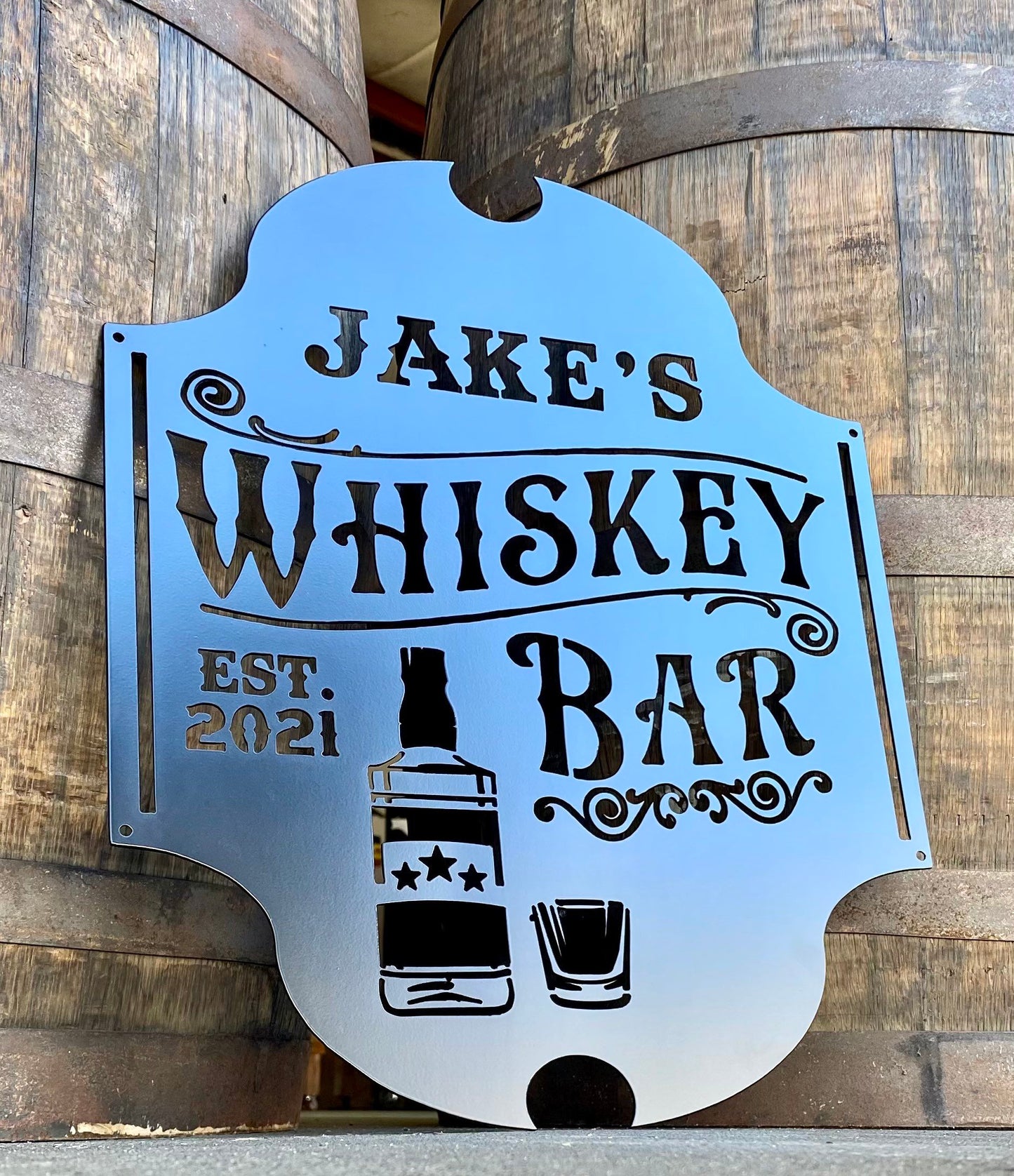 Personalized Whiskey Bar Sign