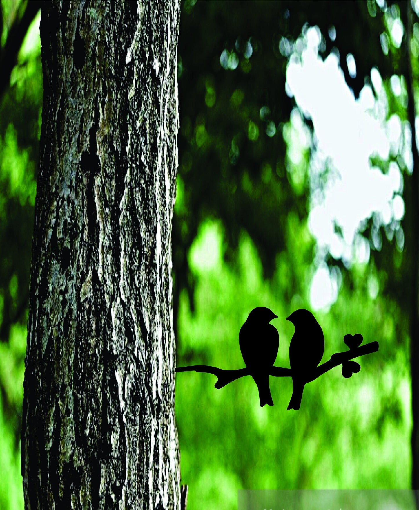 Birds on a Branch Metal Sign