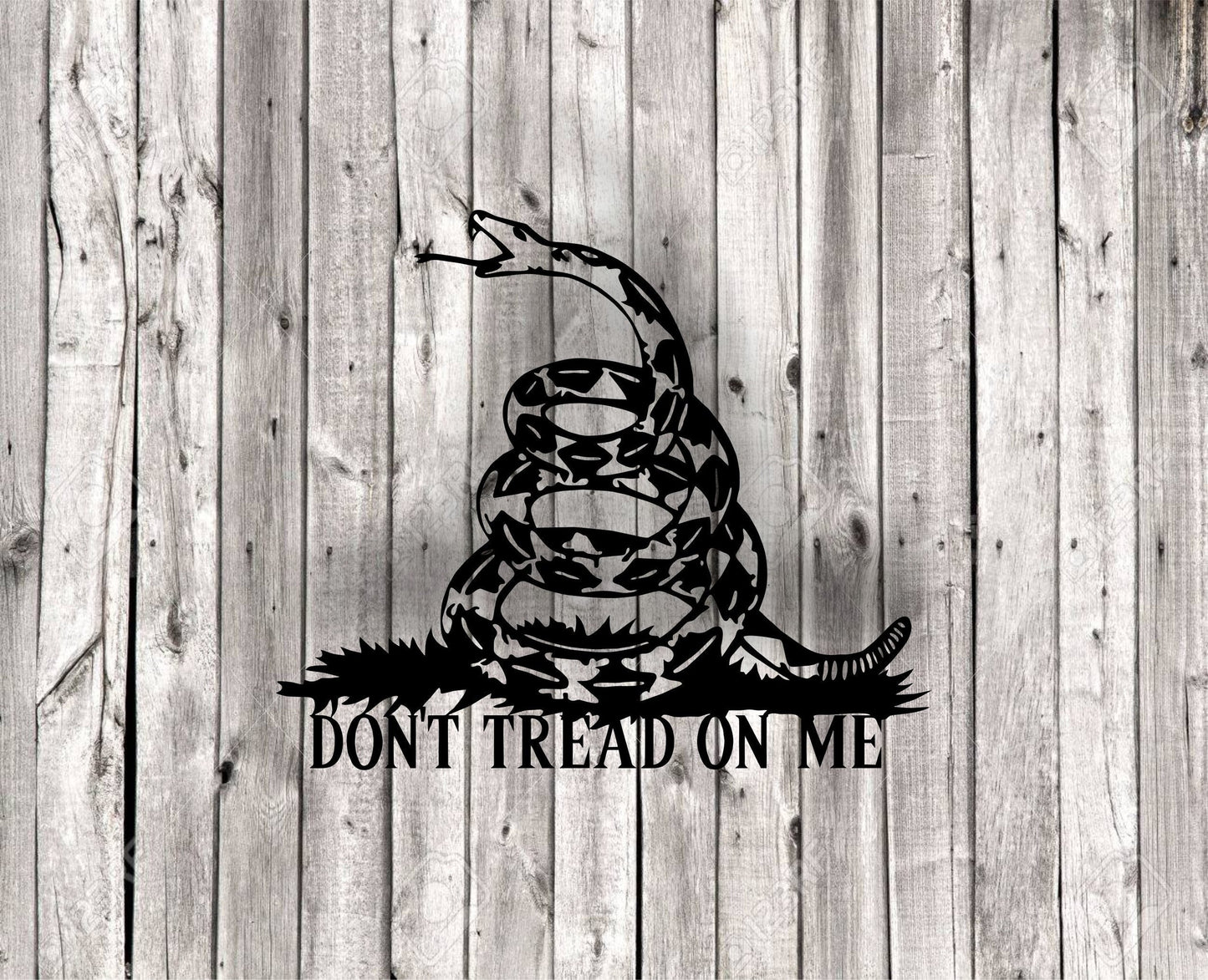 Don't Tread on Me Metal Wall Art Garage Decor SIgn