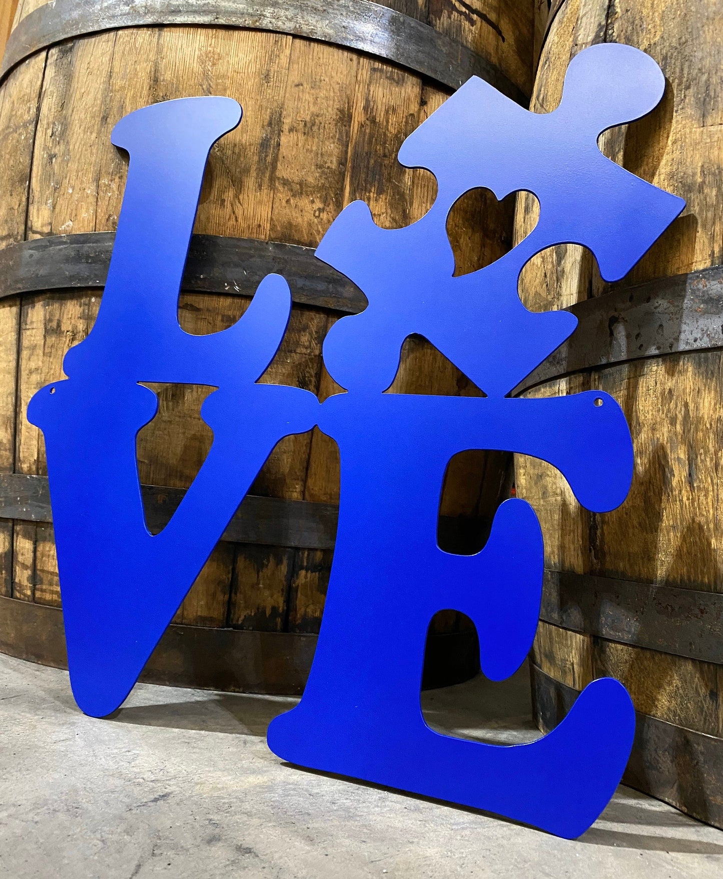 Austism Love Puzzle Piece Metal Art Decor Sign