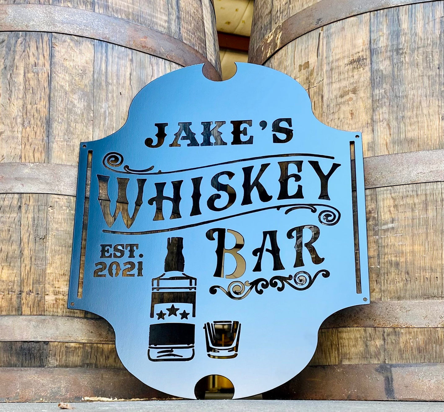 Personalized Whiskey Bar Sign